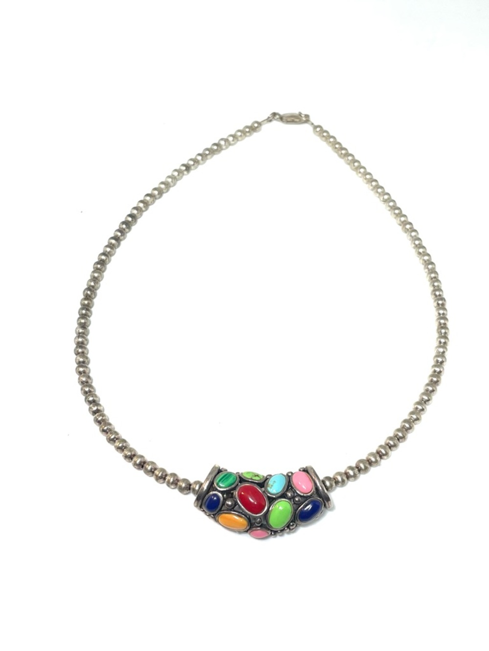 Sterling SX Thai Beaded Necklace